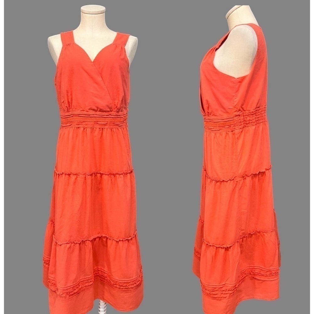 NOMADIC TRADERS sleeveless tiered long tiered dress